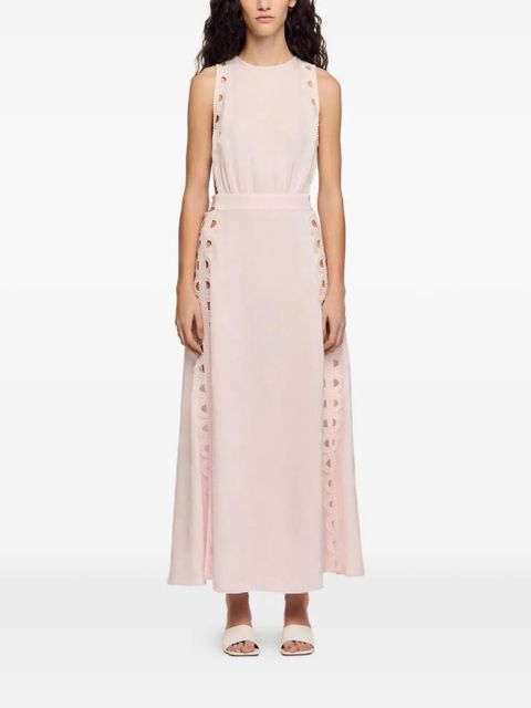 SANDRO cut-out-detail maxi dress - Pink