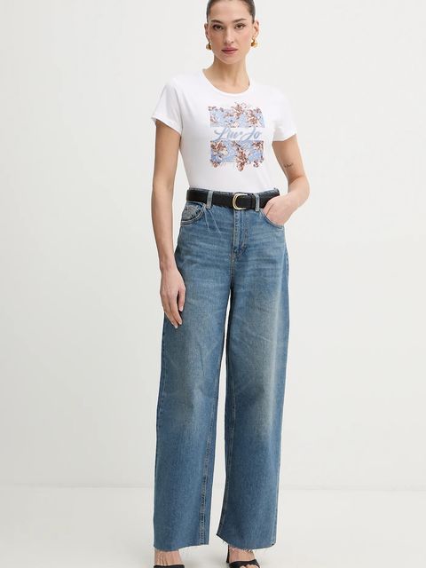 Liu Jo t-shirt bawełniany - zdjęcie produktu nr 2