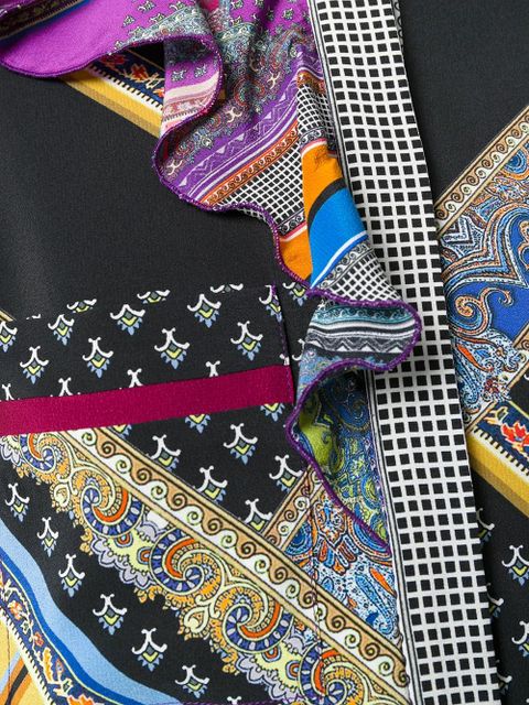 ETRO printed pleated dress - Black - zdjęcie produktu nr 2