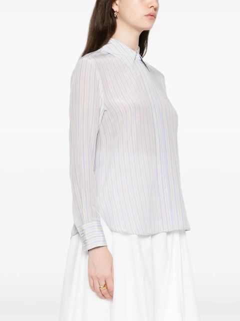Max Mara striped long-sleeve shirt - Blue