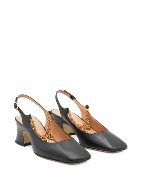 Chloé 55mm chain-embellished pumps - Black