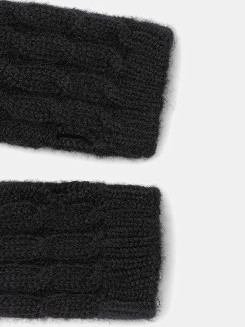 Answear.LAB rękawiczki z wełną damskie kolor czarny