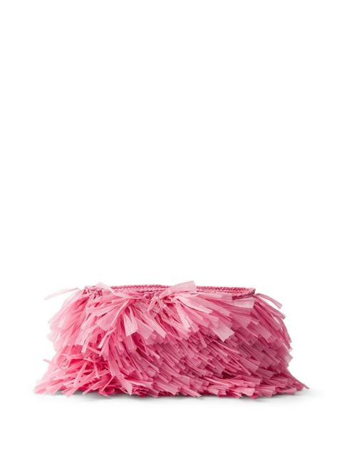Prada medium fringed clutch bag - Pink - zdjęcie produktu nr 2