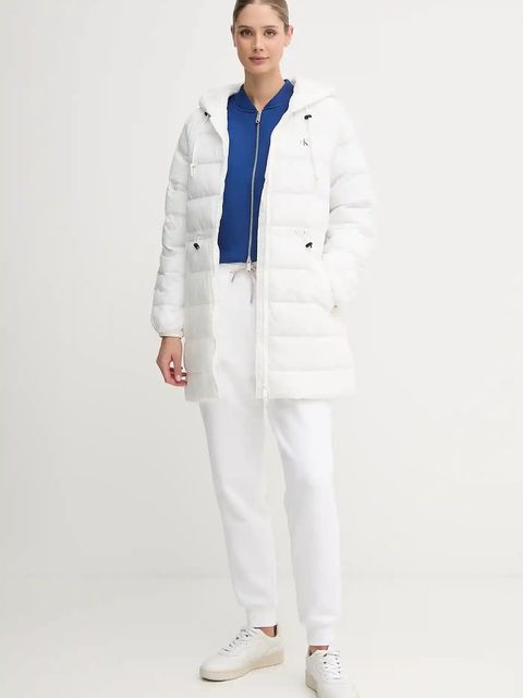 Calvin Klein Jeans bluza damska kolor niebieski z aplikacją LV047C524G