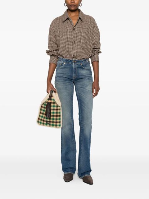 Golden Goose buckle-embellished flared jeans - Blue - zdjęcie produktu nr 2