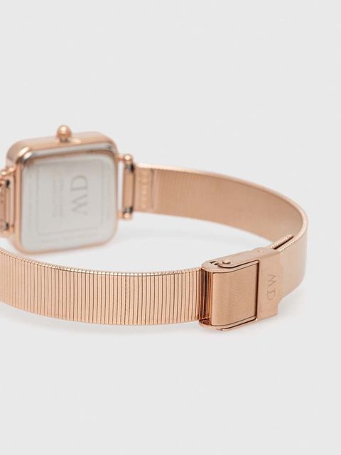 Daniel Wellington zegarek Quadro Studio damski kolor różowy - zdjęcie produktu nr 2