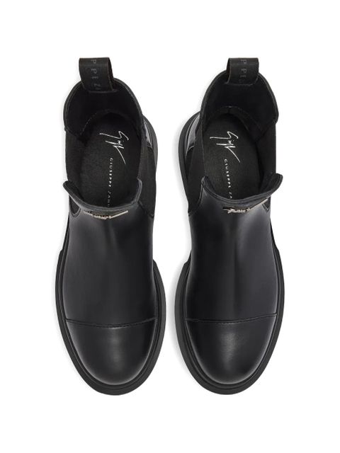 Giuseppe Zanotti Lybbi elastic leather boots - Black