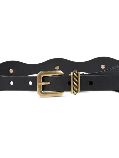 ETRO jewel studs leather belt - Black