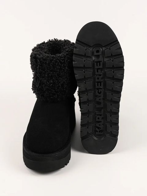 Karl Lagerfeld śniegowce SKYLAR kolor czarny KL48653