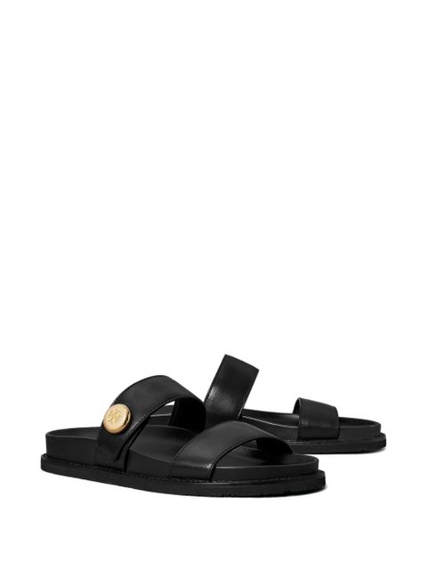 Tory Burch Romy button sport slides - Black - zdjęcie produktu nr 2