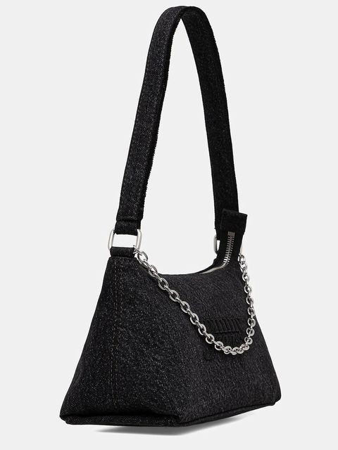 Tommy Jeans torebka jeansowa kolor czarny AW0AW18083 - zdjęcie produktu nr 2