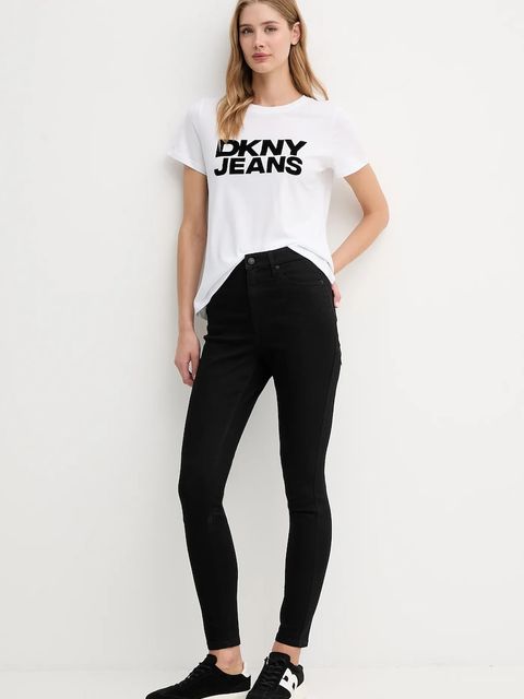 Dkny t-shirt damski kolor biały DJ4T1265