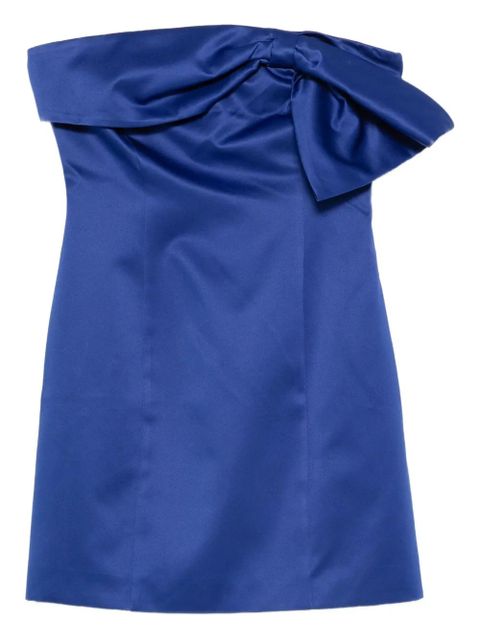 ROTATE BIRGER CHRISTENSEN bow-detail strapless dress - Blue - zdjęcie produktu nr 1