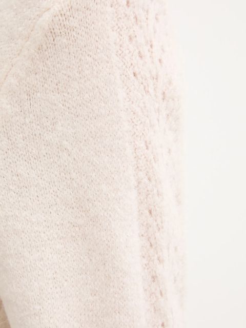 Morgan sweter z dodatkiem alpaki damski kolor beżowy lekki MCHEPA