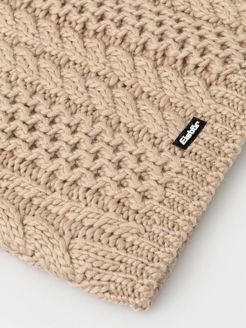 Eisbar komin z dodatkiem wełny Afra Loop kolor beżowy gładki E80136