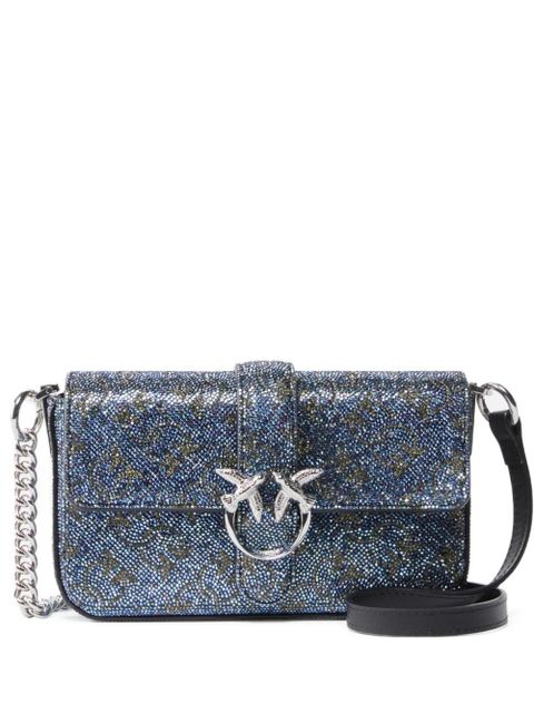 PINKO mini Love Glitter cross body bag - Blue - zdjęcie produktu nr 1