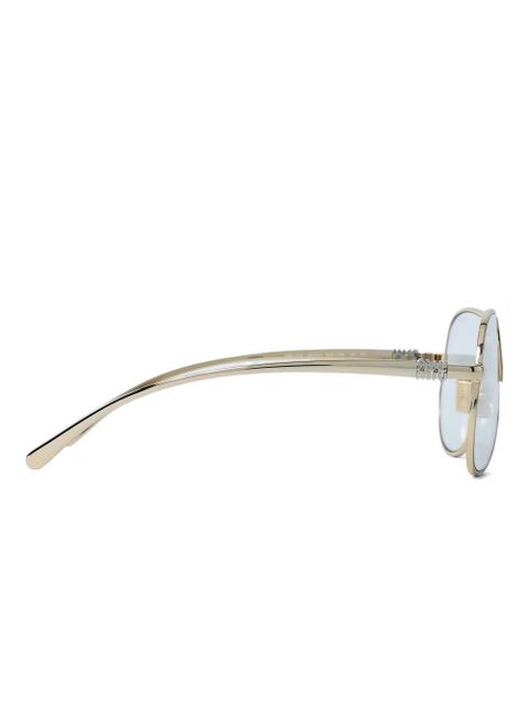 Miu Miu Ombre logo-motif pilot sunglasses - Gold - zdjęcie produktu nr 2