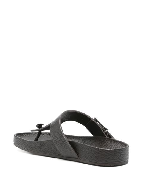 Tory Burch leather flat sandals - Brown