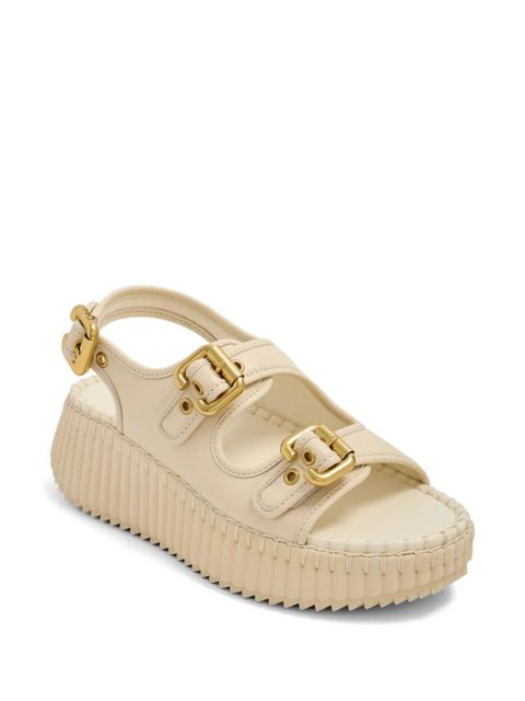 Chloé Nama leather sandals - Neutrals - zdjęcie produktu nr 2