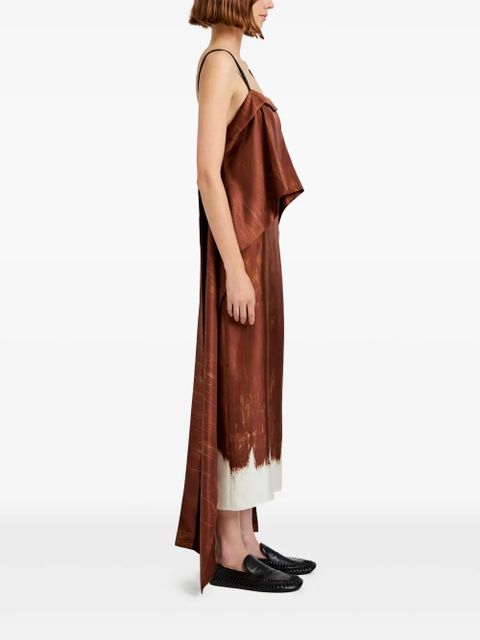 Proenza Schouler Wilma midi dress - Brown - zdjęcie produktu nr 2