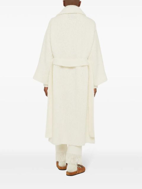 Alanui knitted robe coat - White