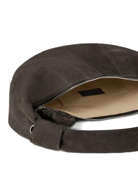 LEMAIRE Fortune Croissant topstitched bag - Brown