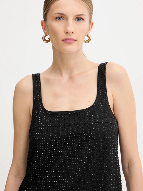 Pinko sukienka kolor czarny mini prosta 105927 A287