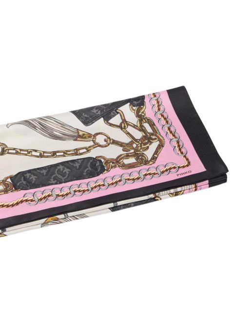 PINKO graphic-print scarf