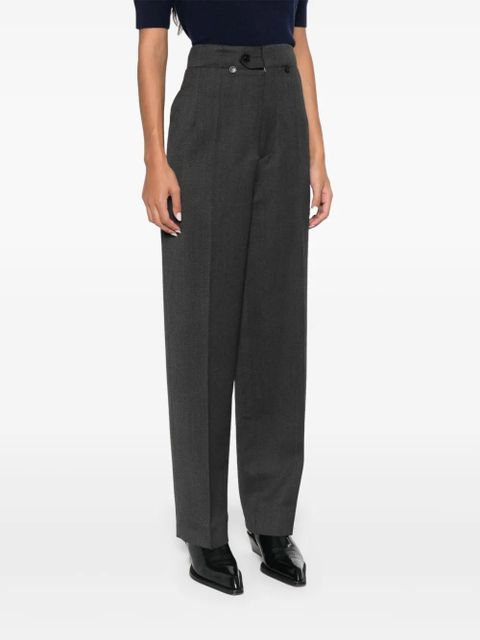 Victoria Beckham high-waist tapered-leg trousers - Grey