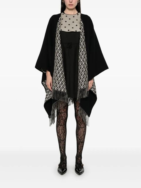 Valentino Garavani Toute La V poncho - Black - zdjęcie produktu nr 2
