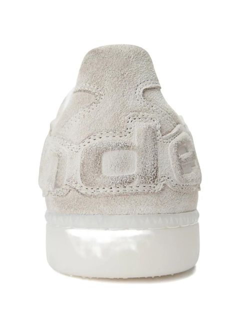 Alexander Wang Lex logo-embossed suede sneakers - Neutrals