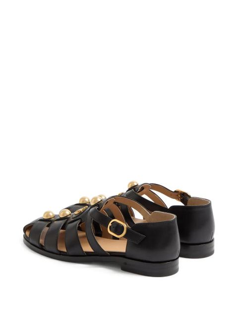 Valentino Garavani VLogo Signature fisherman sandals - Black
