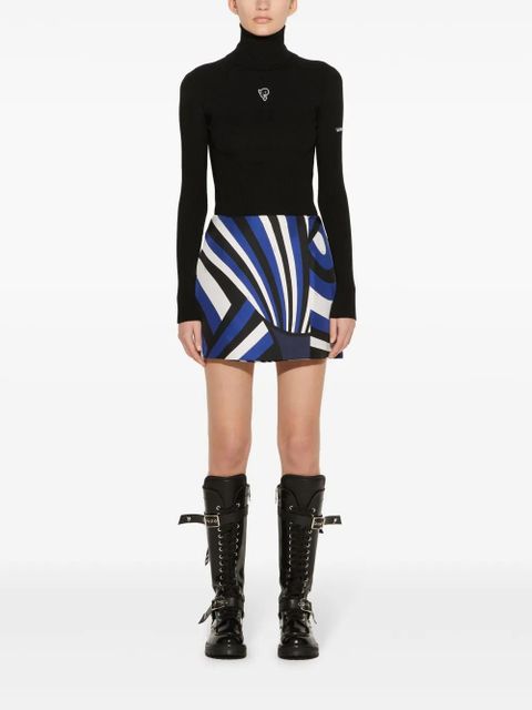 PUCCI iride-print silk skirt - Blue - zdjęcie produktu nr 2