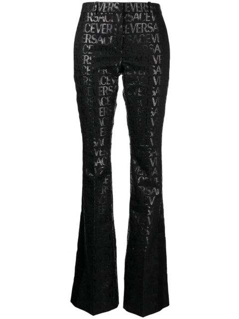 Versace Versace Allover flared trousers - Black - zdjęcie produktu nr 1