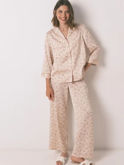 women'secret piżama damska kolor różowy satynowa 2542462 - zdjęcie produktu nr 1