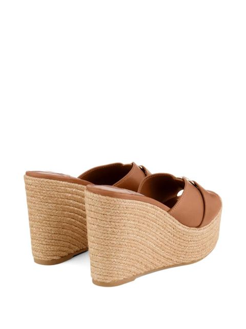 Jimmy Choo 100mm Leda espadrilles - Brown