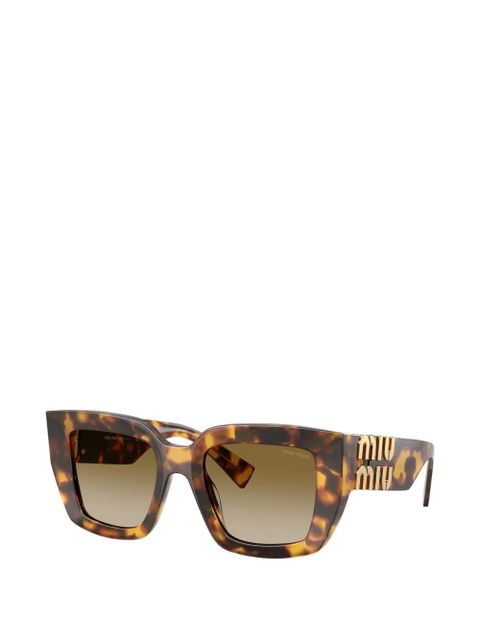 Miu Miu Eyewear logo-detail sunglasses - Brown - zdjęcie produktu nr 2
