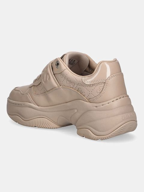 Guess sneakersy HELINN damskie kolor beżowy FLFHNN ELE12