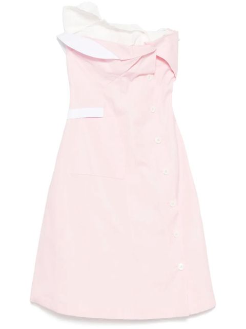 Miu Miu layered-detail mini dress - Pink - zdjęcie produktu nr 1