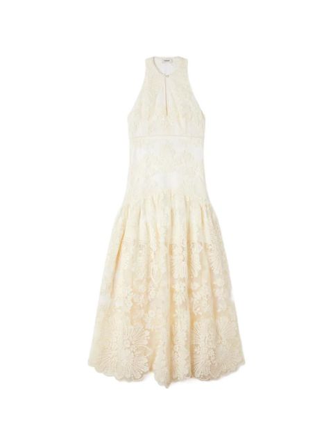 SANDRO floral halter dress - Neutrals - zdjęcie produktu nr 1
