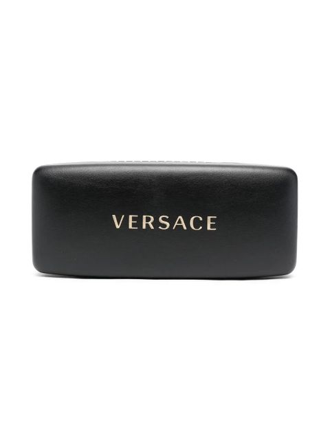 Versace Eyewear Medusa-charm square-frame glasses - Black