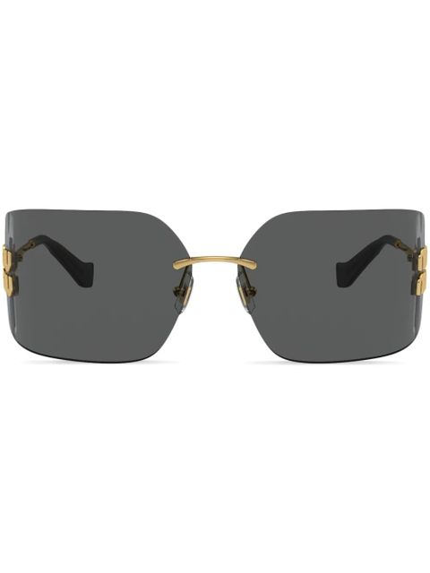 Miu Miu Eyewear Runway frameless sunglasses - Gold - zdjęcie produktu nr 1