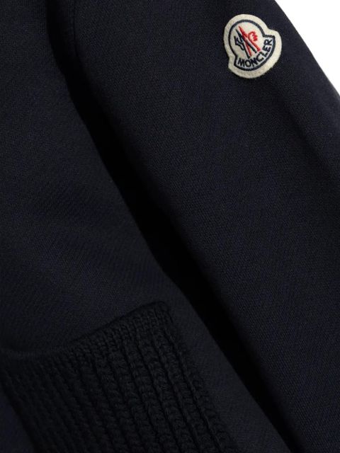 Moncler knitted pockets hoodie - Blue