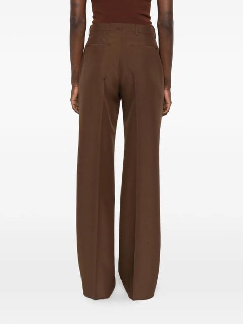 Gucci pressed-crease button trousers - Brown