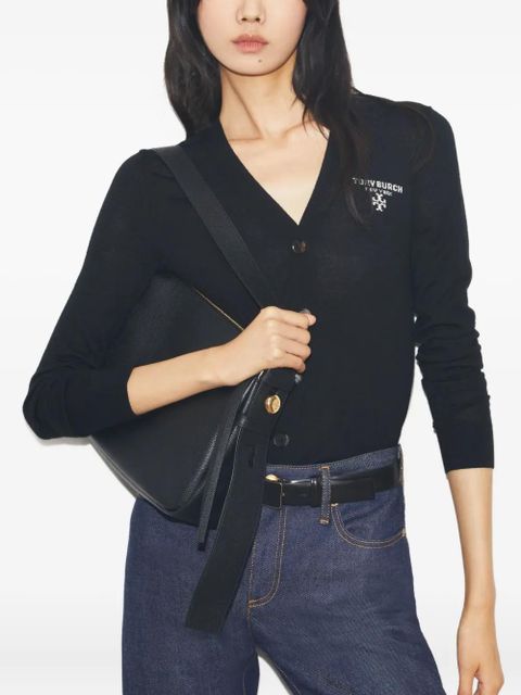 Tory Burch Romy curved-flap shoulder bag - Black - zdjęcie produktu nr 2