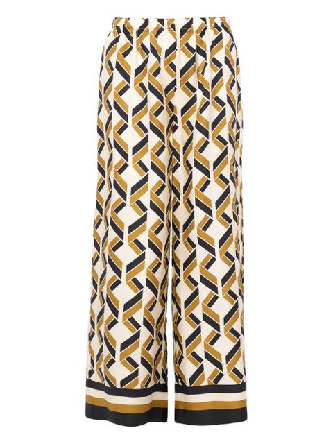 ERES Tube geometric-print wide-leg trousers - White - zdjęcie produktu nr 1