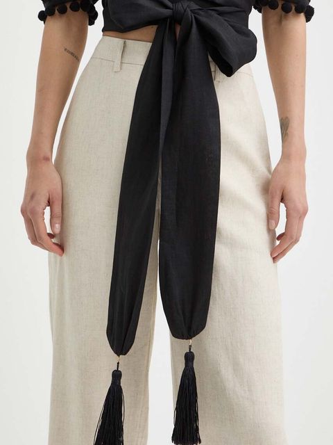 Luisa Spagnoli koszula lniana RUNWAY COLLECTION