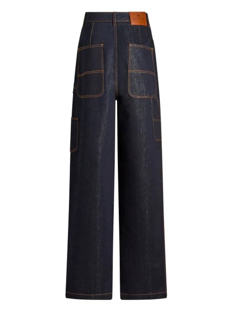 ETRO lurex-detail jeans - Blue