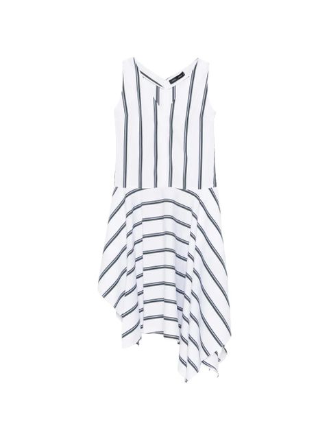 Proenza Schouler Beatriz striped handkerchief-hem dress - White - zdjęcie produktu nr 1