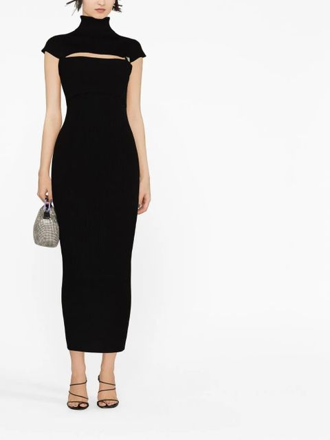 The Attico cut-out maxi dress - Black